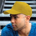 Yellow - Back - Result Unisex Core Houston 5 Panel Printers Baseball Cap