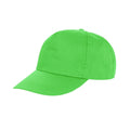 Lime - Front - Result Unisex Core Houston 5 Panel Printers Baseball Cap