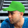 Lime - Back - Result Unisex Core Houston 5 Panel Printers Baseball Cap