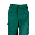 Bottle Green - Back - Result Unisex Work-Guard Windproof Action Trousers - Workwear