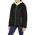 Black-Lime Green - Front - Result Urban Mens Snowbird Hooded Jacket