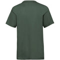 Bottle Green - Back - Fruit Of The Loom Childrens-Kids Valueweight T-Shirt