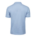 Light Blue - Back - Tee Jays Mens Luxury Stretch Short Sleeve Polo Shirt