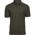 Powder Grey - Front - Tee Jays Mens Luxury Stretch Short Sleeve Polo Shirt