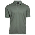 Leaf Green - Front - Tee Jays Mens Luxury Stretch Short Sleeve Polo Shirt