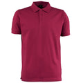 Wine - Front - Tee Jays Mens Luxury Stretch Short Sleeve Polo Shirt