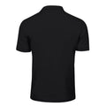 Black - Back - Tee Jays Mens Luxury Stretch Short Sleeve Polo Shirt