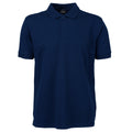 Navy Blue - Front - Tee Jays Mens Luxury Stretch Short Sleeve Polo Shirt