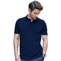 Navy Blue - Side - Tee Jays Mens Luxury Stretch Short Sleeve Polo Shirt