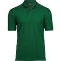 Forest Green - Front - Tee Jays Mens Luxury Stretch Short Sleeve Polo Shirt