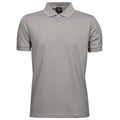 Stone - Front - Tee Jays Mens Luxury Stretch Short Sleeve Polo Shirt