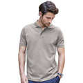 Stone - Side - Tee Jays Mens Luxury Stretch Short Sleeve Polo Shirt