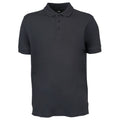 Dark Grey - Front - Tee Jays Mens Luxury Stretch Short Sleeve Polo Shirt