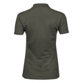 Deep Green - Back - Tee Jays Womens-Ladies Luxury Stretch Short Sleeve Polo Shirt