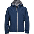 Navy-Light Grey - Front - Tee Jays Mens New York Jacket (Waterproof, Windproof & Breathable)