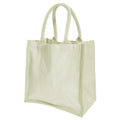 Natural - Front - Westford Mill Printers Midi Jute Bag (14 Litres)