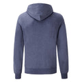 Heather Grey - Side - Fruit Of The Loom Mens Hooded Sweatshirt - Hoodie