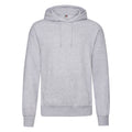 Heather Grey - Front - Fruit Of The Loom Mens Hooded Sweatshirt - Hoodie