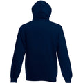 Navy - Back - Fruit Of The Loom Mens Hooded Sweatshirt - Hoodie