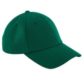 Bottle Green - Front - Beechfield Unisex Authentic 6 Panel Baseball Cap