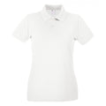 Snow - Front - Fruit of the Loom Womens-Ladies Lady Fit Short-Sleeved Polo Shirt