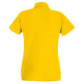 Gold - Back - Fruit of the Loom Womens-Ladies Lady Fit Short-Sleeved Polo Shirt