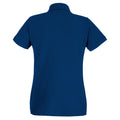 Navy Blue - Back - Fruit of the Loom Womens-Ladies Lady Fit Short-Sleeved Polo Shirt