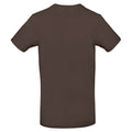 Brown - Back - B&C Mens #E190 Tee