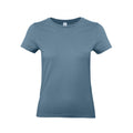 Stone Blue - Front - B&C Womens-Ladies #E190 Tee