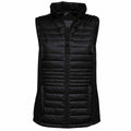 Jet Black-Black - Front - Tee Jays Womens-Ladies Crossover Bodywarmer