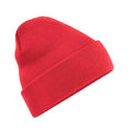 Bright Red - Front - Beechfield Unisex Adults Original Cuffed Beanie