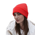 Bright Red - Back - Beechfield Unisex Adults Original Cuffed Beanie