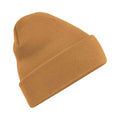 Caramel - Front - Beechfield Unisex Adults Original Cuffed Beanie