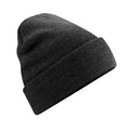 Charcoal - Front - Beechfield Unisex Adults Original Cuffed Beanie