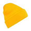 Gold - Front - Beechfield Unisex Adults Original Cuffed Beanie