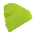 Lime - Front - Beechfield Unisex Adults Original Cuffed Beanie