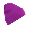 Magenta - Front - Beechfield Unisex Adults Original Cuffed Beanie