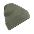 Olive - Front - Beechfield Unisex Adults Original Cuffed Beanie