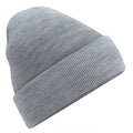 Ash Grey - Front - Beechfield Unisex Adults Original Cuffed Beanie