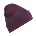 Plum - Front - Beechfield Unisex Adults Original Cuffed Beanie