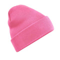 True Pink - Front - Beechfield Unisex Adults Original Cuffed Beanie