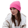 True Pink - Back - Beechfield Unisex Adults Original Cuffed Beanie