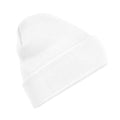 White - Front - Beechfield Unisex Adults Original Cuffed Beanie