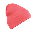 Coral - Front - Beechfield Unisex Adults Original Cuffed Beanie