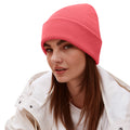 Coral - Back - Beechfield Unisex Adults Original Cuffed Beanie