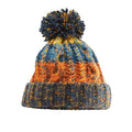 Retro Blue - Back - Beechfield Womens-Ladies Corkscrew Pom Pom Beanie