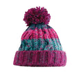 Winter Berries - Back - Beechfield Womens-Ladies Corkscrew Pom Pom Beanie