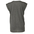 Dark Grey Heather - Back - Bella + Canvas Womens-Ladies Flowy Muscle Tee