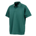 Bottle Green - Front - Spiro Impact Mens Performance Aircool Polo T-Shirt