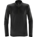 Black-Carbon - Front - Stormtech Mens Pulse Fleece Pullover